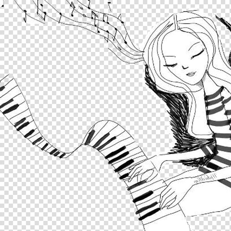 Super Mega de Violetta Pedido, woman playing piano illustration transparent background PNG clipart