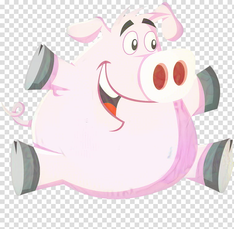 Pig, Cartoon, Ear, Character, Snout, Pink M, Nose, Suidae transparent background PNG clipart