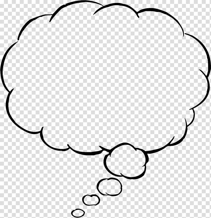 Thought Cloud, Speech Balloon, Cartoon, Line Art, Coloring Book, Circle, Meteorological Phenomenon transparent background PNG clipart