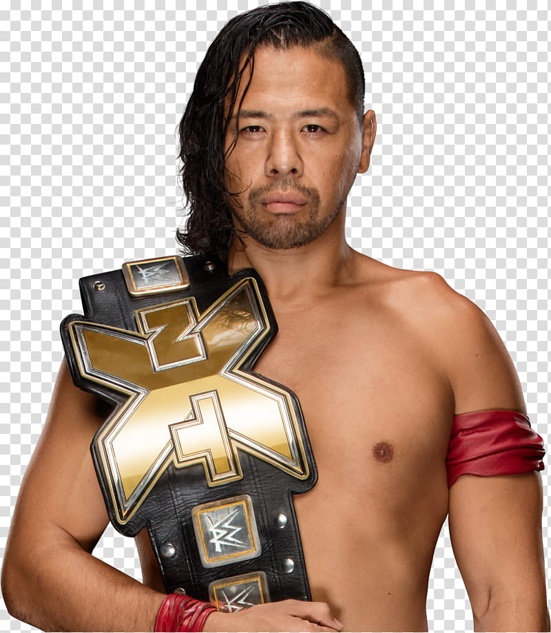 Shinskue Nakamura NXT Champion  transparent background PNG clipart