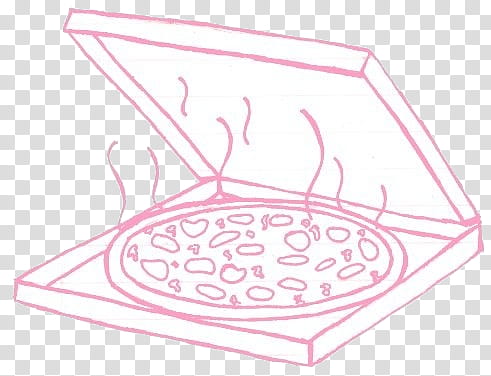 Aesthetic pink mega , pizza in box illustration transparent background PNG clipart