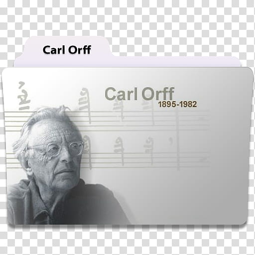 Music Folder , Carl Orff folder icon transparent background PNG clipart