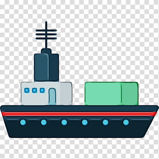 vehicle ship watercraft naval architecture, Watercolor, Paint, Wet Ink, Container Ship, Boat, Submarine, Water Transportation transparent background PNG clipart