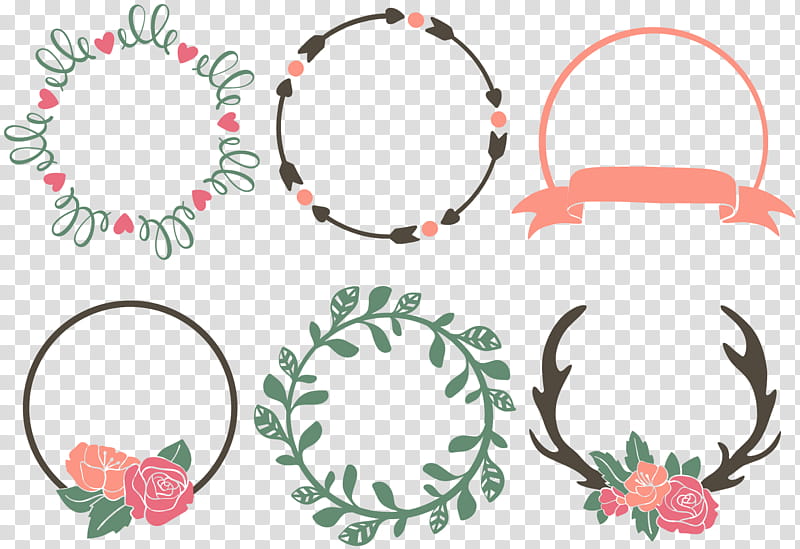 Floral Circle, Monogram, Silhouette, Cricut, Floral Design, Email, Plant, Line Art transparent background PNG clipart