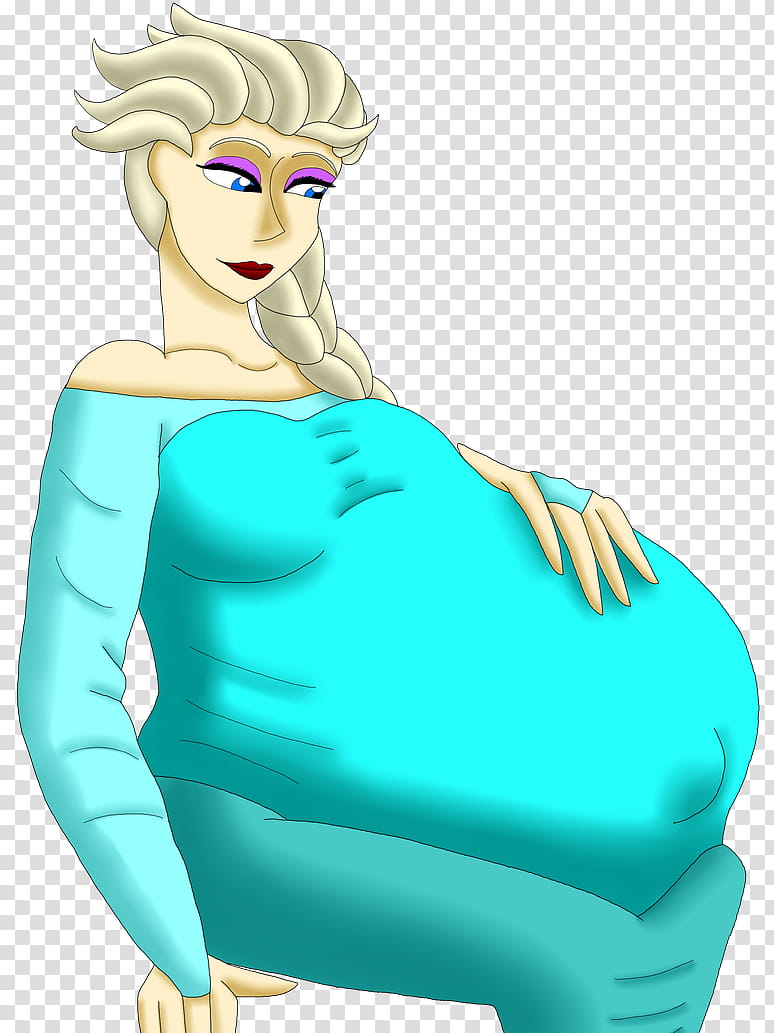 Elsa Pregnant, pregnant Queen Elsa character transparent background PNG clipart