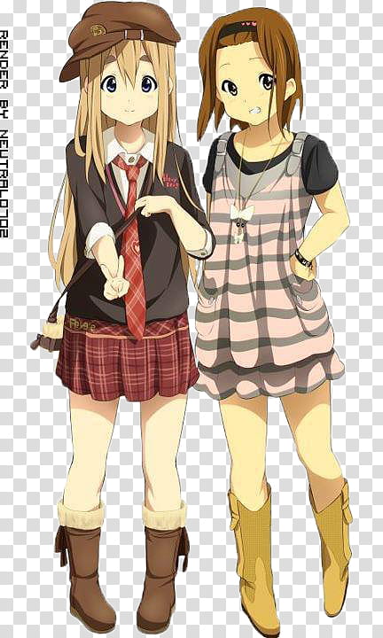 Mugi and Ritsu Render, Ritsu Tainaka anime transparent background PNG clipart