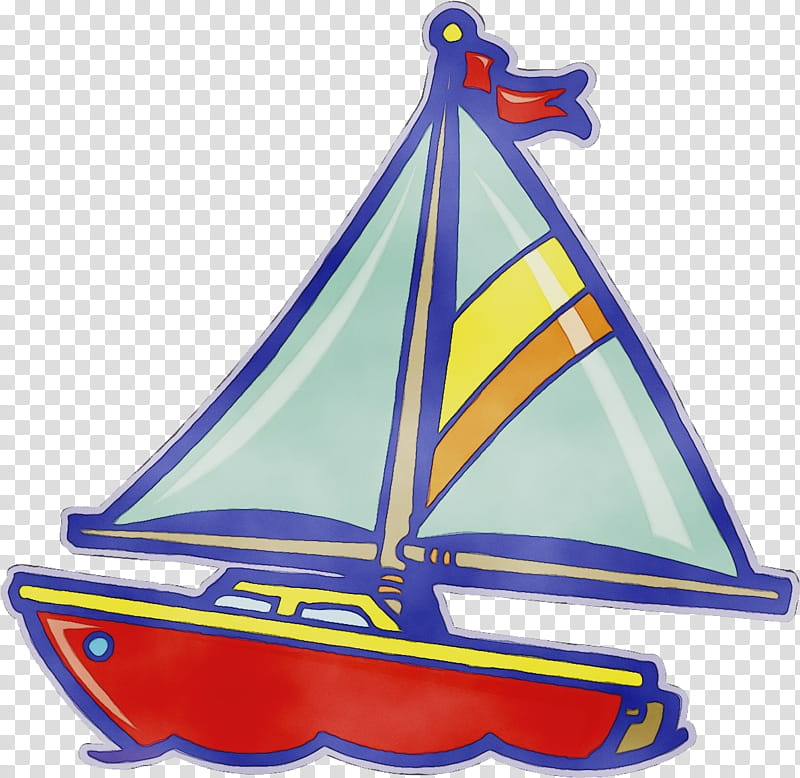 Watercolor Drawing, Paint, Wet Ink, Sailboat, Sailing, Cartoon, Sailing Ship, Mast transparent background PNG clipart