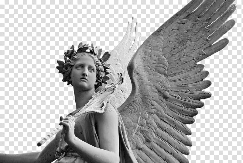 , woman angel statue transparent background PNG clipart