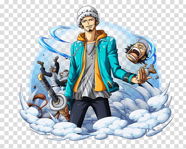 Trafalgar D Water Law the Surgeon of Death, Trafalgar Law from One Piece anime character illustration transparent background PNG clipart