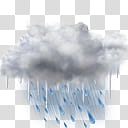 AccuWeather COLOR Weather Skin, raindrops from white clouds illustration transparent background PNG clipart