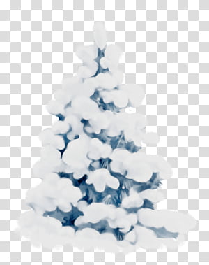 Christmas tree, Watercolor, Paint, Wet Ink, White, Colorado Spruce, Christmas Decoration, Oregon Pine transparent background PNG clipart thumbnail
