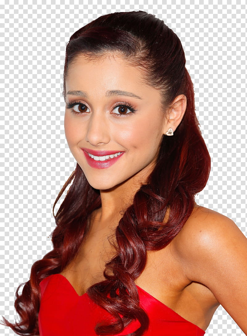 portrait of Ariana Grande transparent background PNG clipart