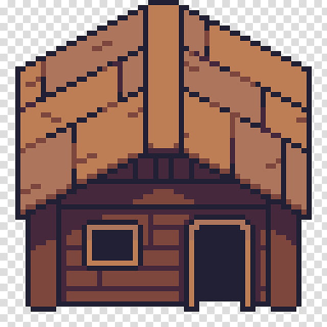 Building, Pixel Art, Video Games, Architecture, Log Cabin, Roof, House, Hut transparent background PNG clipart