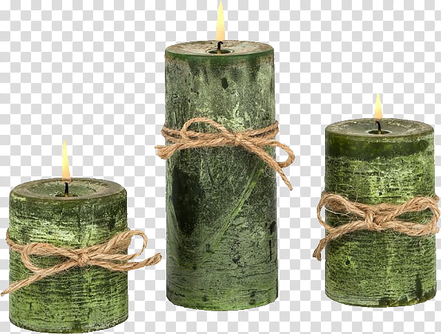 Light Green, Candle, Combustion, Rope, Light, Color, Richland Pillar Candles Set Of 3, Flame transparent background PNG clipart