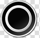 Vista Rainbar V English, round black and gray logo transparent background PNG clipart