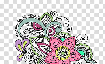Mis s, multicolored floral mandala artwork transparent background PNG clipart