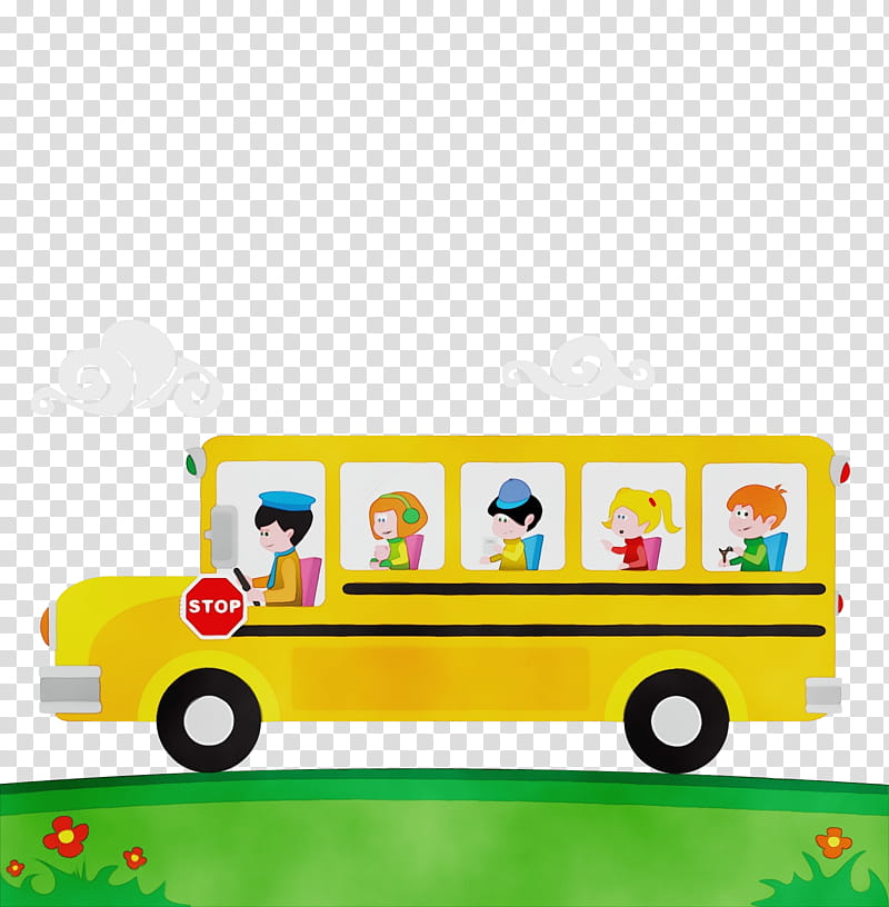 School Bus, Watercolor, Paint, Wet Ink, Bus Stop, School
, Wheel, Field Trip transparent background PNG clipart