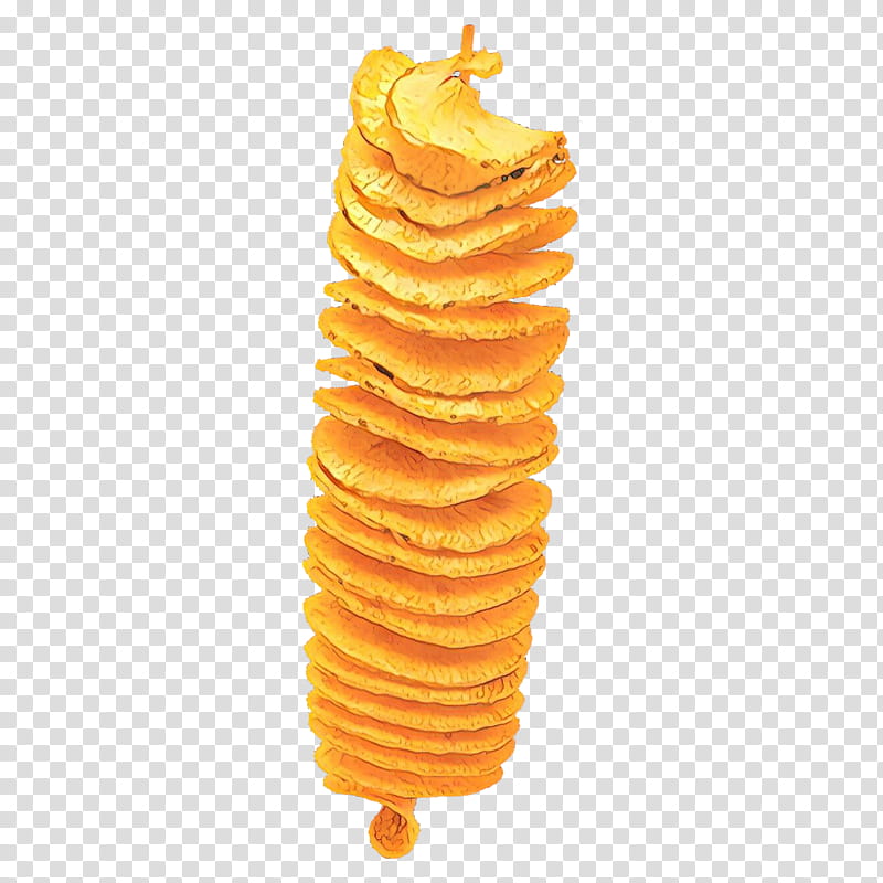 junk food fusilli yellow potato chip cuisine, Cartoon, Dish, Fried Food, Side Dish, Fast Food transparent background PNG clipart