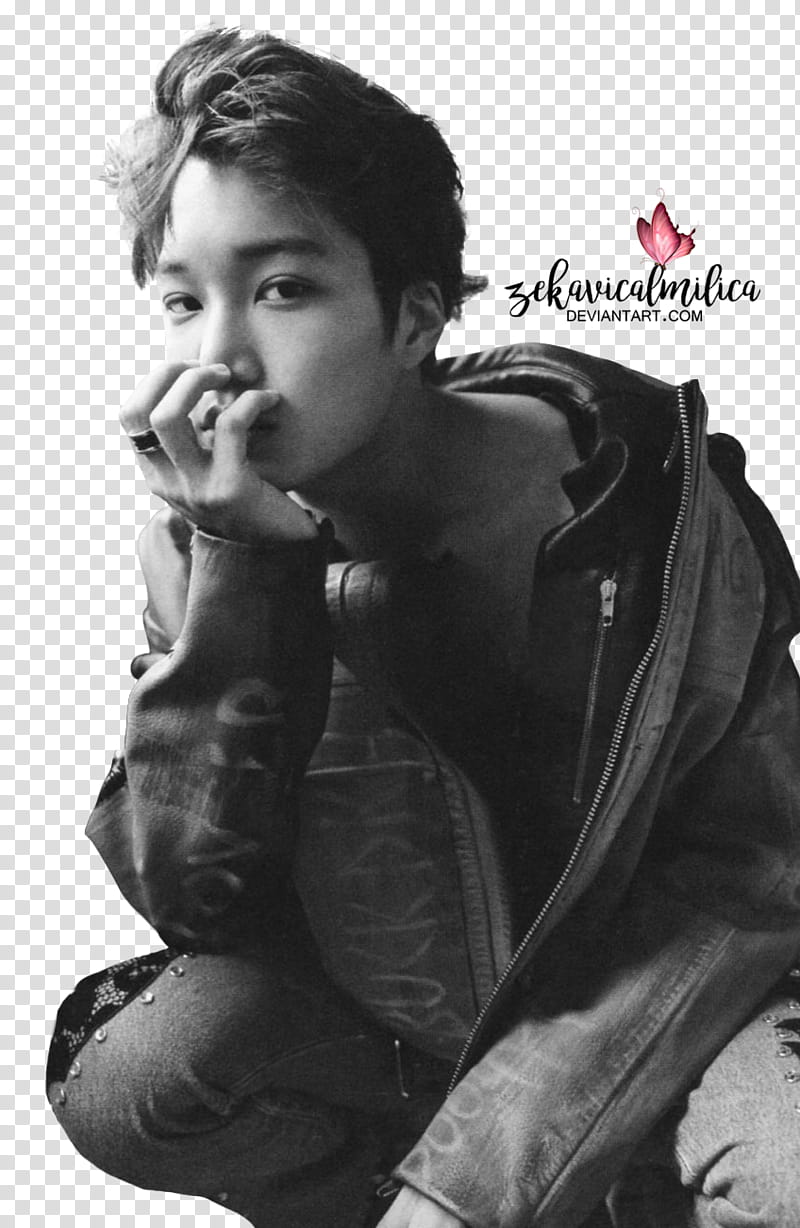 EXO Kai Vogue, man wearing jacket transparent background PNG clipart