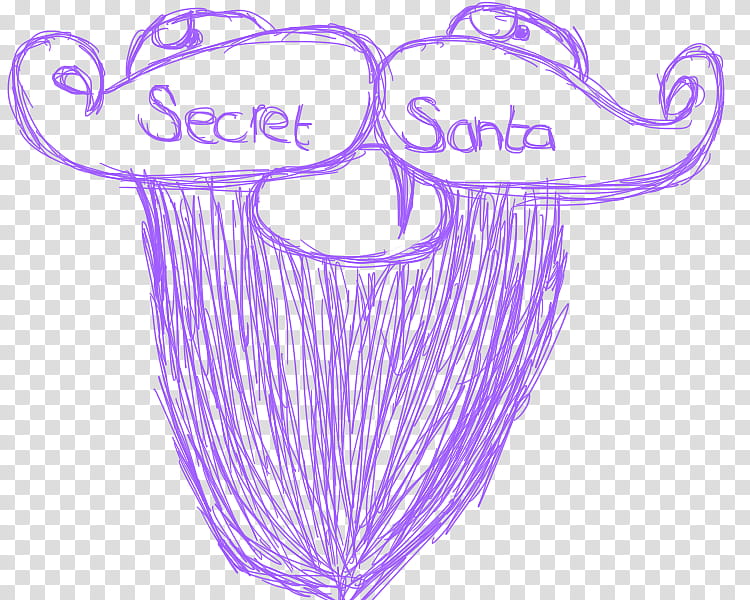 Quick Secret Santa Sketch transparent background PNG clipart