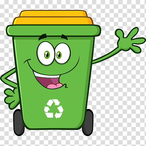 Green cartoon symbol recycling waste containment, Waste Container ...