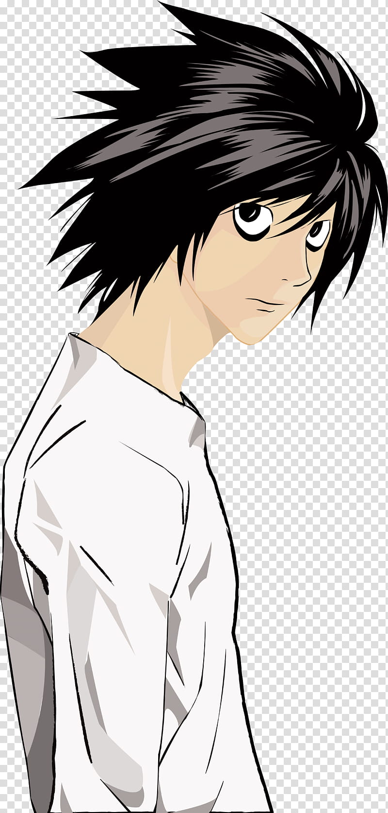 L Death Note, Deathnote illustration transparent background PNG clipart