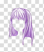 Bases Y Ropa de Sucrette Actualizado, purple anime hair illustration  transparent background PNG clipart | HiClipart