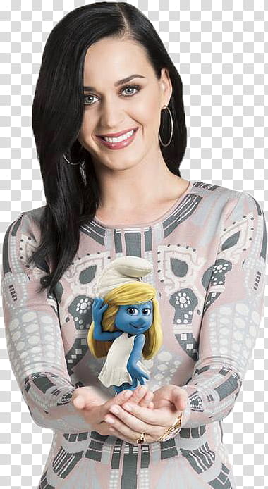Katy Perry Smurfs  Promo New transparent background PNG clipart