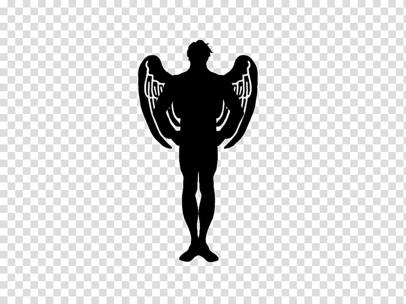 Male Angel Fairy Silhouette  transparent background PNG clipart