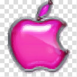 Icons, applepink, pink Apple logo transparent background PNG clipart
