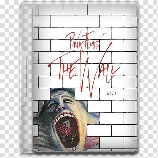 Movie Icon Mega , Pink Floyd, The Wall, Pink Flove The Wall DVD case cover transparent background PNG clipart