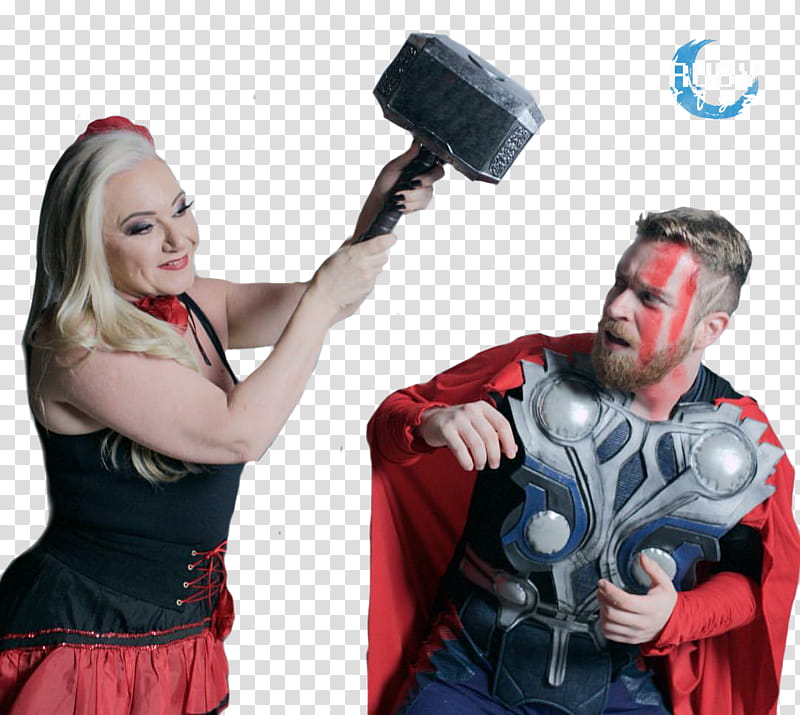 Luba Tv, man in Thor costume transparent background PNG clipart