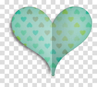 Hello You Elements, blue and green heart illustration transparent background PNG clipart