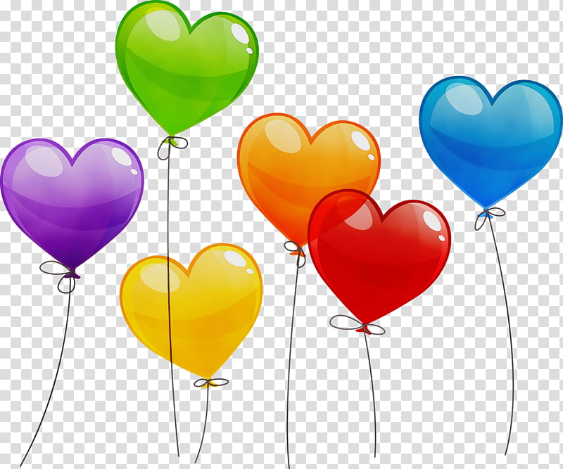 Toy balloon Heart-Shaped Balloons Hello Kitty Balloons, Watercolor, Paint, Wet Ink, Heartshaped Balloons, Balloon Modelling, Birthday
, Love transparent background PNG clipart