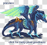 Guriziaru, blue dragon transparent background PNG clipart