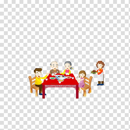 Chinese New Year Reunion Dinner, Jiaozi, Tangyuan, Winter Solstice, China, Dongzhi Festival, People, Social Group transparent background PNG clipart