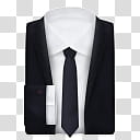 Executive, black suit jacket and black necktie transparent background PNG clipart