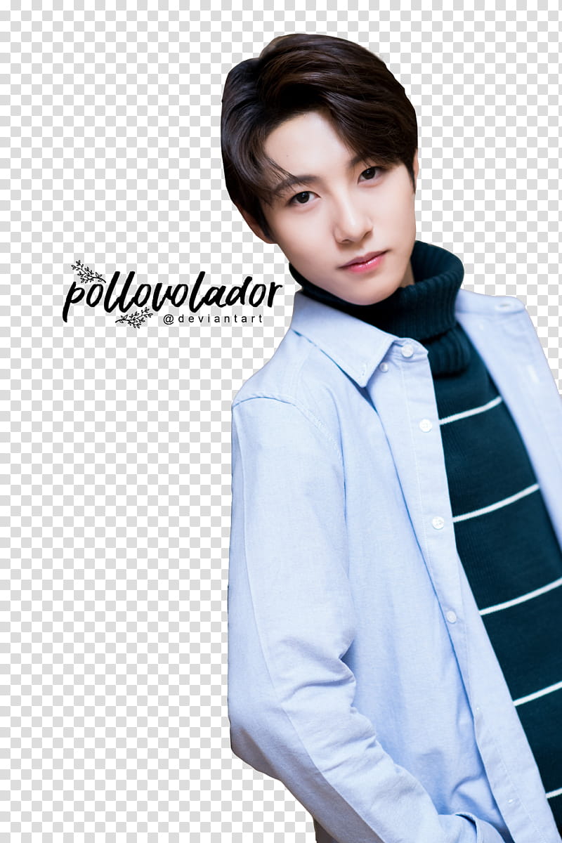 Renjun Jeno Haechan Valentine Day , men's blue dress shirt transparent background PNG clipart