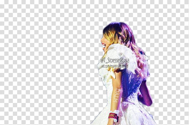 Violetta Live, women's pink and white dress transparent background PNG clipart