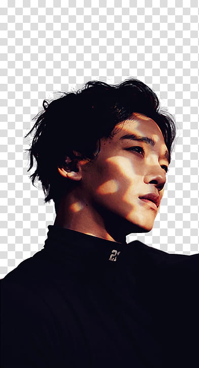 EXO Monster P, man in black turtleneck top transparent background PNG clipart