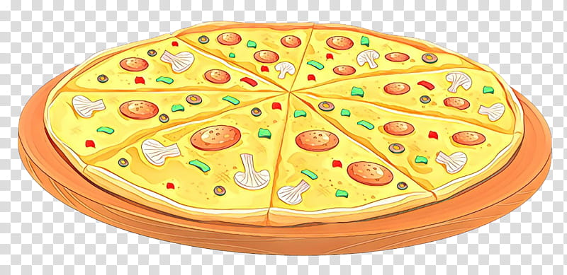 Pizza Art, Pizza, Italian Cuisine, New Yorkstyle Pizza, Cartoon, Food, Baked Goods, Dessert transparent background PNG clipart