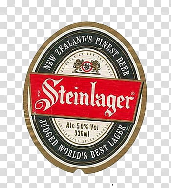 Steinlager New Zealand's Finest Beer transparent background PNG clipart