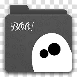 Halloween s, white and gray ghost boo folder illustration transparent background PNG clipart