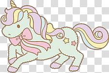 Iconos Little Twin Stars, white and pink unicorn transparent background PNG clipart