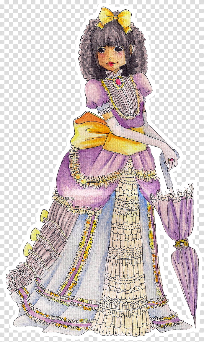 Costume Costume Design, Dress, Victorian Era, Gown, Character, Recreational Equipment Inc, Purple, Doll transparent background PNG clipart