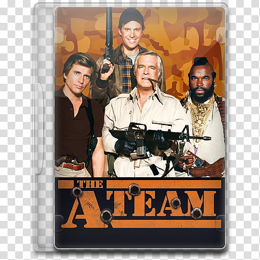 TV Show Icon Mega , The A-Team, The A Team DVD case transparent background PNG clipart