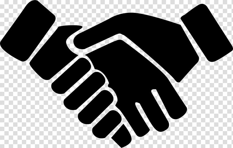 Black handshake logo, Black & White Computer Icons Handshake, shake hands,  hand, black White, logo png