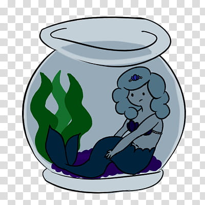AdventureTime Mermaid Princess, mermaid inside tank transparent background PNG clipart