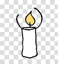 Merry Christmas, white candle illustration transparent background PNG clipart