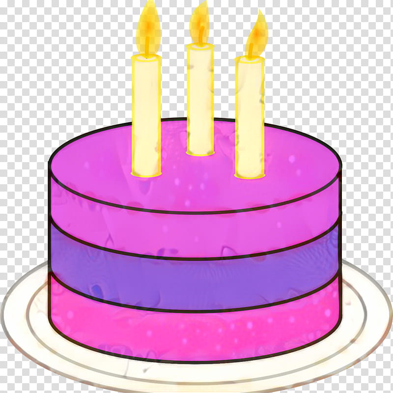 Pink Birthday Cake, Cupcake, King Cake, Birthday
, Party, Candle, Dessert, Birthday Candle transparent background PNG clipart